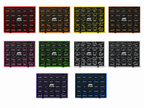 F1 2026 season circuit track wall board shown in all available colours - Solid Prints